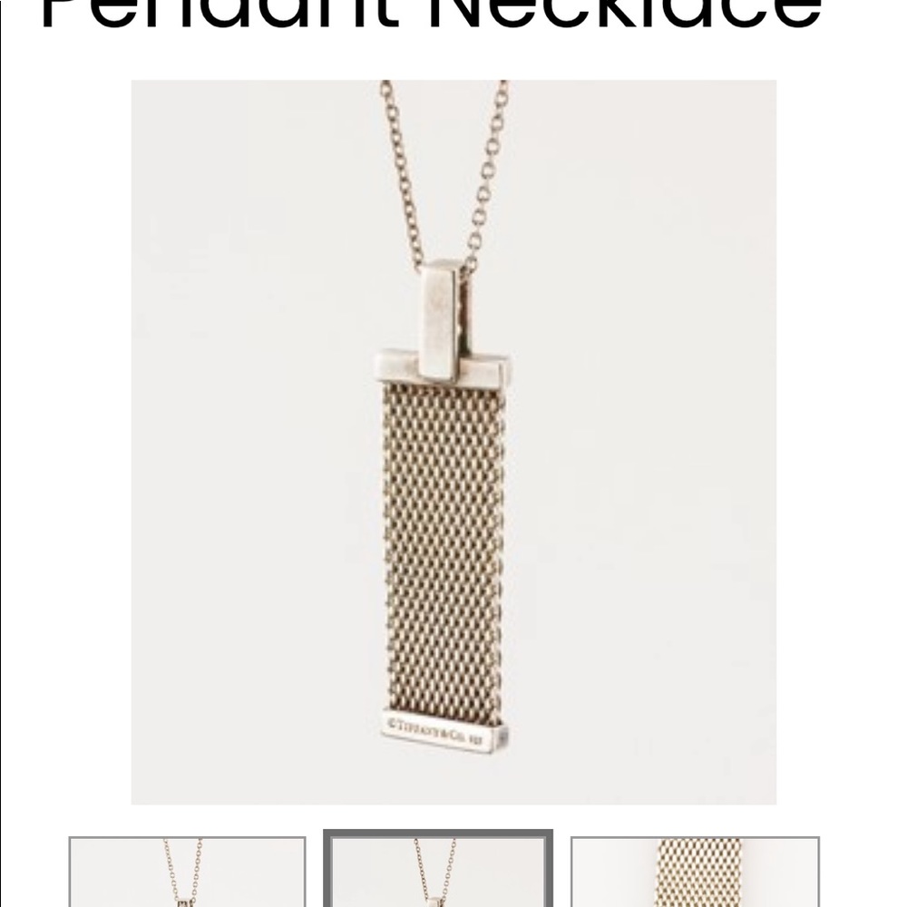 Tiffany & Co sterling silver & diamond necklace - Picture 2 of 2